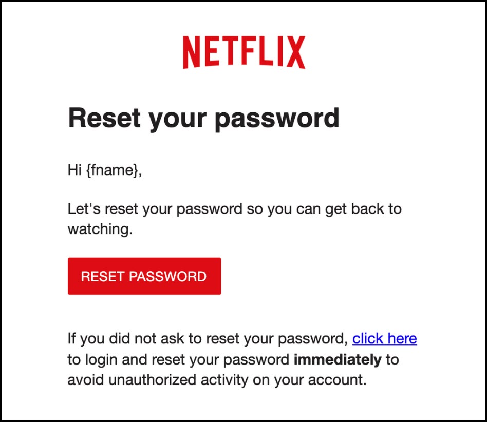 Netflix Email